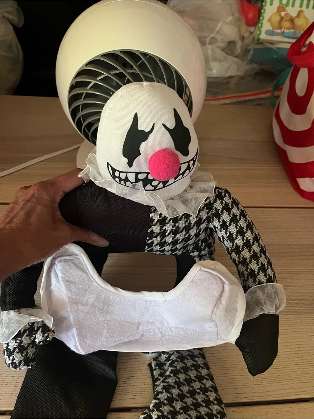 Viral Halloween Clown Dog Headless Tray Costume